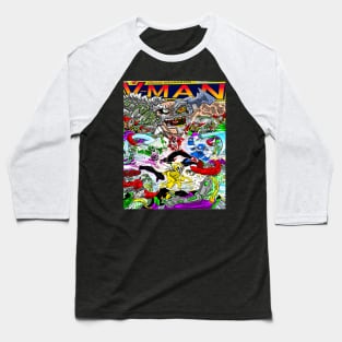 V-Man Vs Mockbots ! Baseball T-Shirt